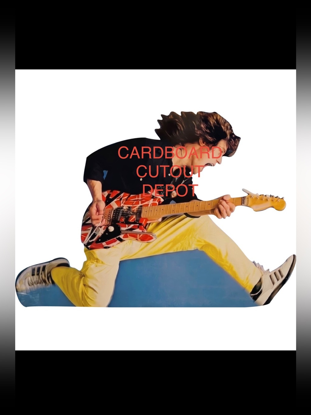 Eddie Van Halen  Life Size Cardboard Cutout with FREE Shipping!